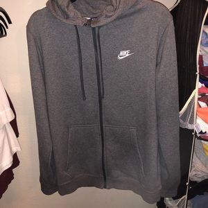 Grey Nike zip up jacket